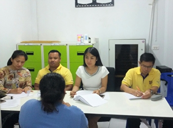 รองผู้อำนวยการฝ่ายกิจการพิเศษ
สอบสัมภาษณ์ คัดเลือกอนุศาสก

และคณะกรรมการนักศึกษาประจำหอพักนักศึกษา
เพื่อพัฒนาหอพัก
ศูนย์การศึกษาจังหวัดสมุทรสงคราม