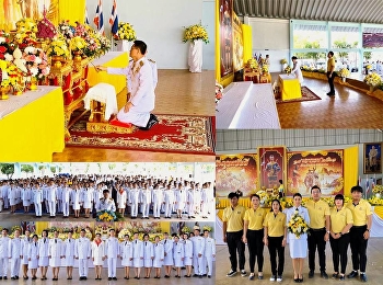 The Flowers Laying Ceremony on the
Iuthheete Day of Phra Naresuan the Great
at Activity Building, Samut Songkhram
Technical College