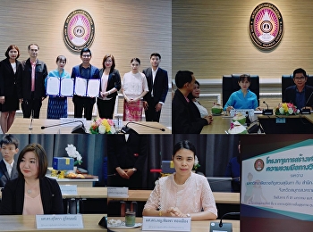 Signing Ceremony of the Memorandum of
Cooperation (MOU) on Project for
Establishing a Network for Academic
Cooperation between Suan Sunandha
Rajabhat University and Samut Songkhram
Provincial Skill Development Office