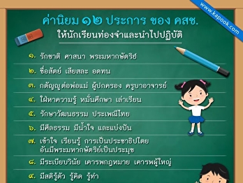 ค่านิยมของคนไทย ๑๒ ประการ