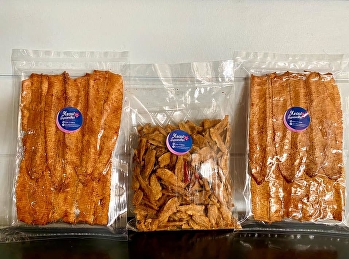 Today's delivery amount # Crispy squid #
Cured squid # Pickled shellfish #
Three-flavored white fish