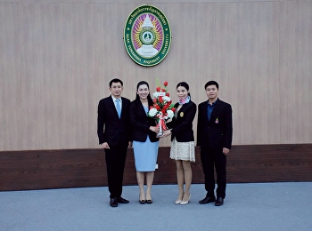 Executives of Samut Songkhram Education
Center, Suan Sunandha Rajabhat
University Congratulated Assoc. Prof.
Dr. Chutikan Srivibul on the Opportunity
to Receive Royal Command in Appointing
the President of Suan Sunandha Rajabhat
University