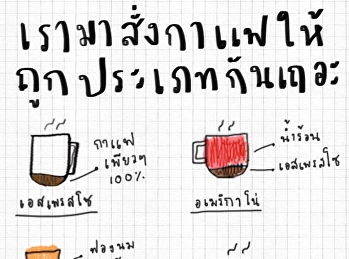 เรามาสั่งกาแฟให้ถูกประเภทกันเถอะ