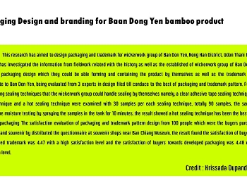 Packaging Design and branding for Baan
Dong Yen bamboo product