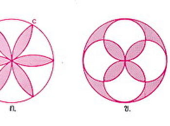 การนำรูปเรขาคณิตมาวางเรียงกันทำให้เกิดลวดลาย