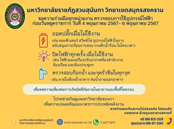 ประชาสัมพันธ์มาตรการป้องกันเหตุเกิดเพลิงไหม้ช่วงวันหยุดยาว