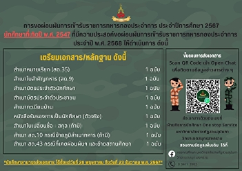 Procedure for applying for deferment
from military conscription Academic year
2024