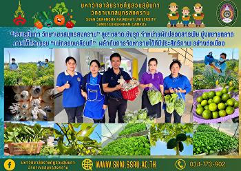 มหาวิทยาลัยราชภัฏสวนสุนันทา
วิทยาเขตสมุทรสงคราม
นำกิจกรรมการเกษตรออร์แกนิคส่งเสริมเป้าหมาย
SDGs