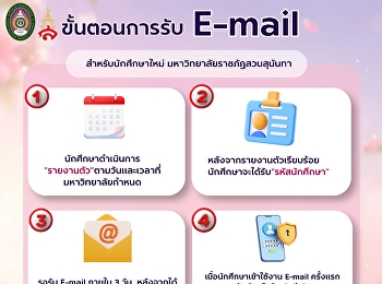 Do the students from Suan Nanthi
University have their university email
addresses yet?